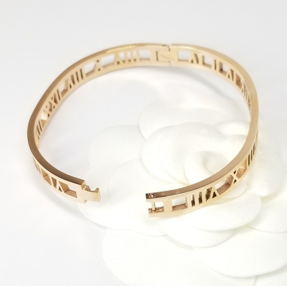 Rose Gold Stainless Steel Number Bracelet NEW - Picture 3 of 8